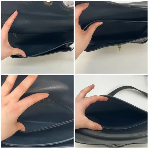 Vintage Coach Kent Bag 9916 Navy USA